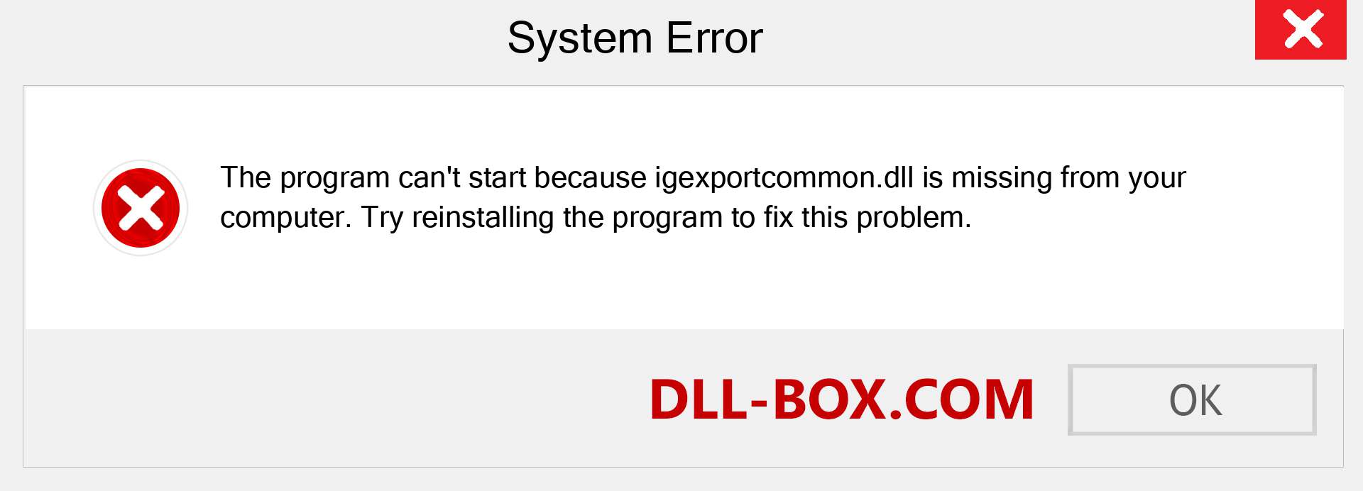  igexportcommon.dll file is missing?. Download for Windows 7, 8, 10 - Fix  igexportcommon dll Missing Error on Windows, photos, images