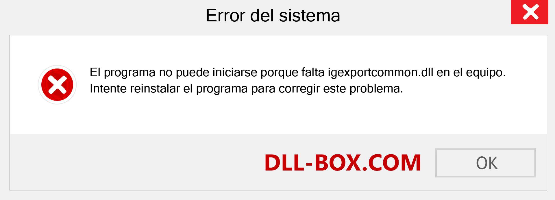 ¿Falta el archivo igexportcommon.dll ?. Descargar para Windows 7, 8, 10 - Corregir igexportcommon dll Missing Error en Windows, fotos, imágenes