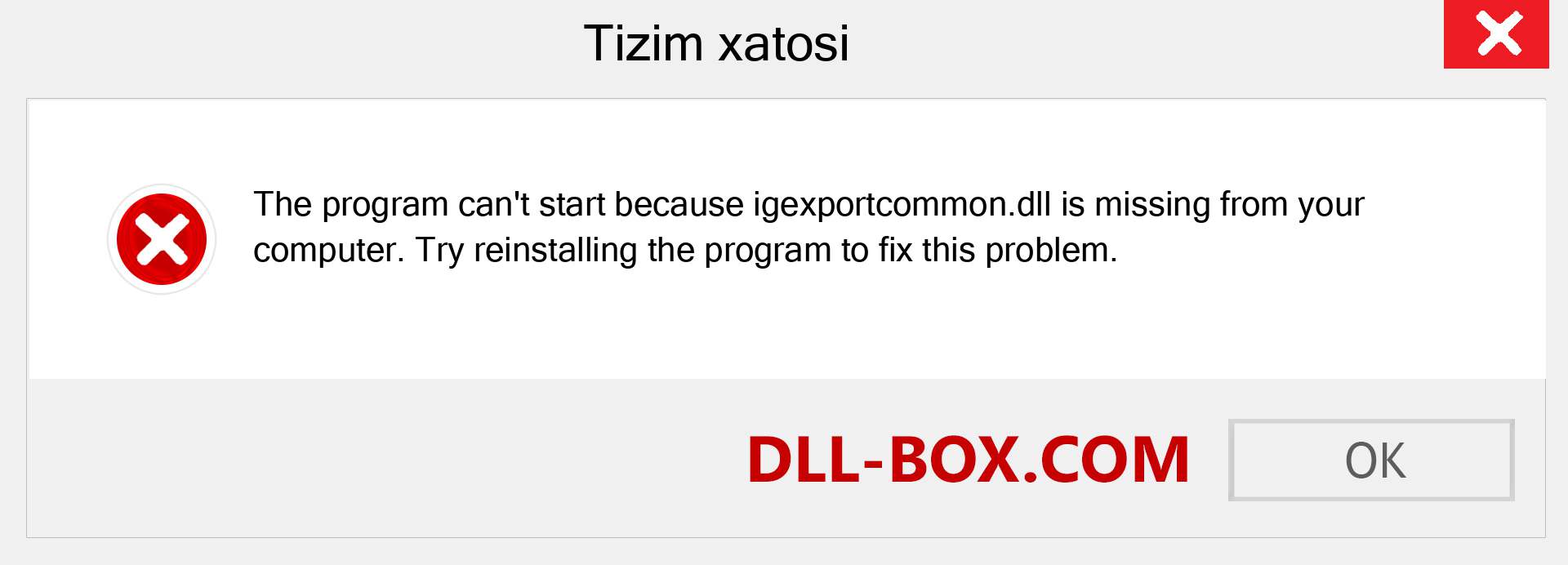 igexportcommon.dll fayli yo'qolganmi?. Windows 7, 8, 10 uchun yuklab olish - Windowsda igexportcommon dll etishmayotgan xatoni tuzating, rasmlar, rasmlar